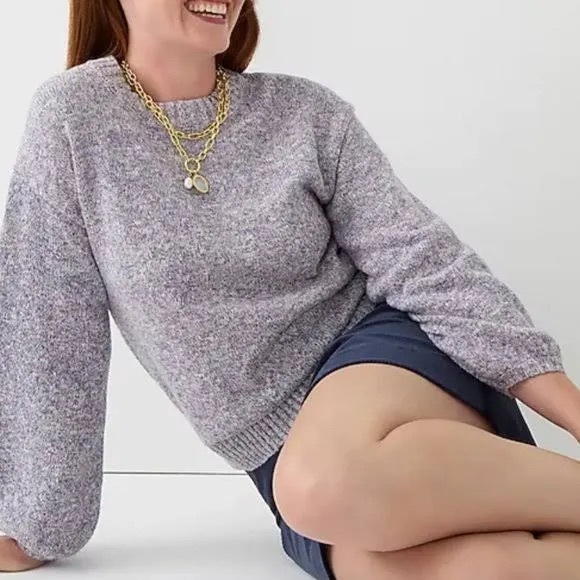 Jcrew puff sleeve sweater - Picture 3 of 9